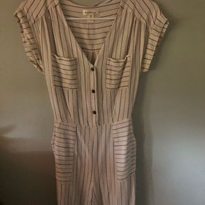 Monteau Striped Jumpsuit